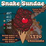Snake Sundae Lapel Pin Set