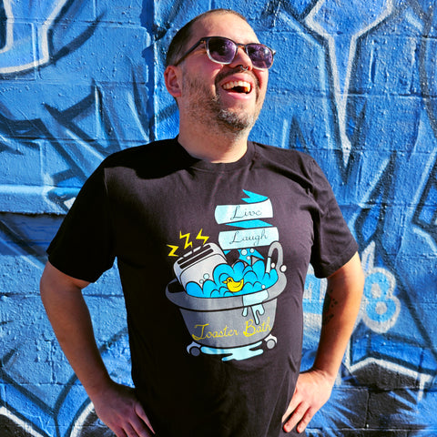 Live Laugh Toaster Bath T-Shirt