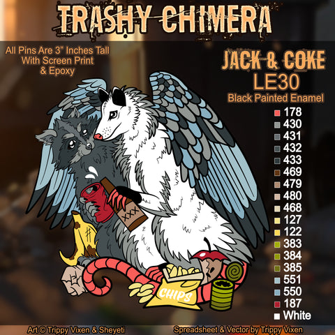 Trashy Chimera Pin Set Presale